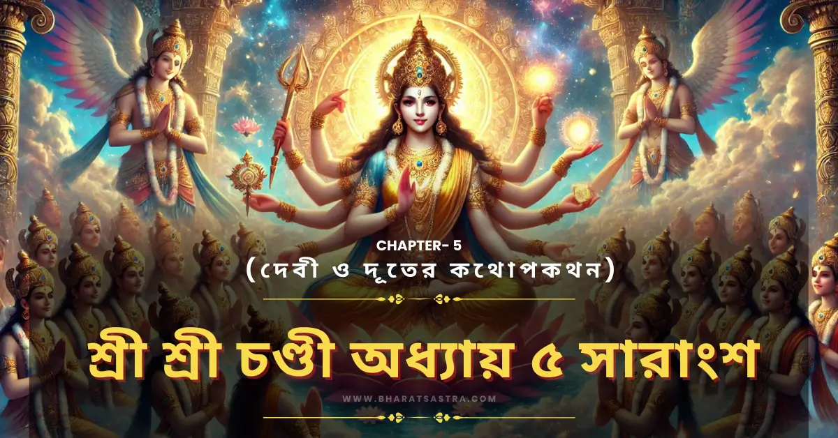 Chandi Chapter 5 saramsha in bengali