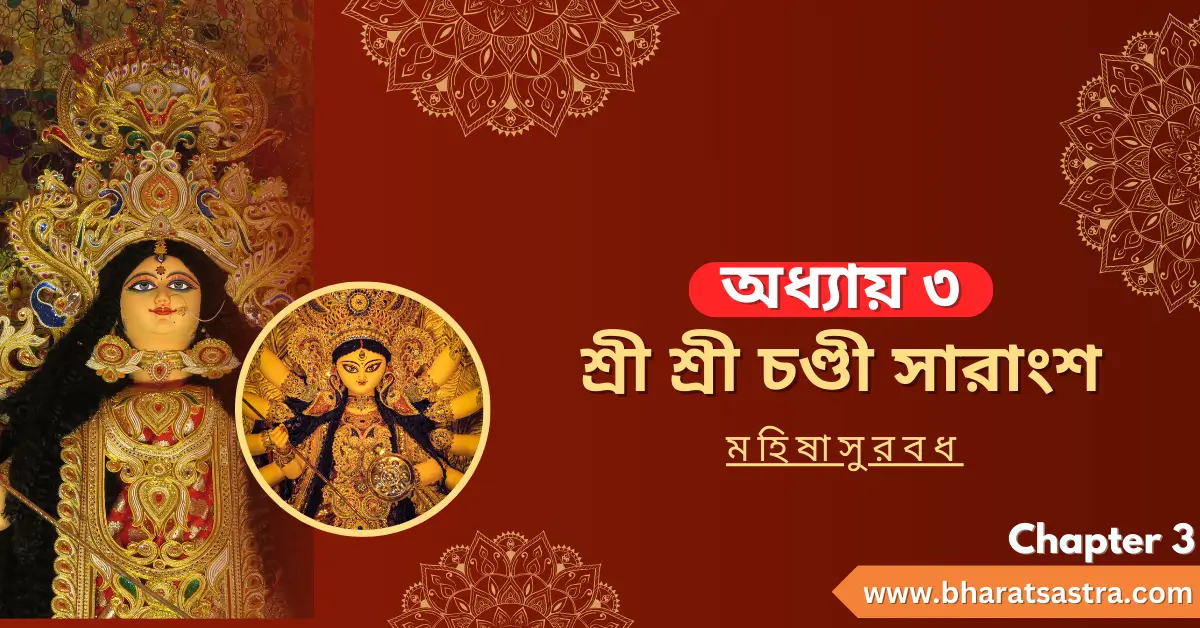 Chandi chapter 3 saramsha in Bengali