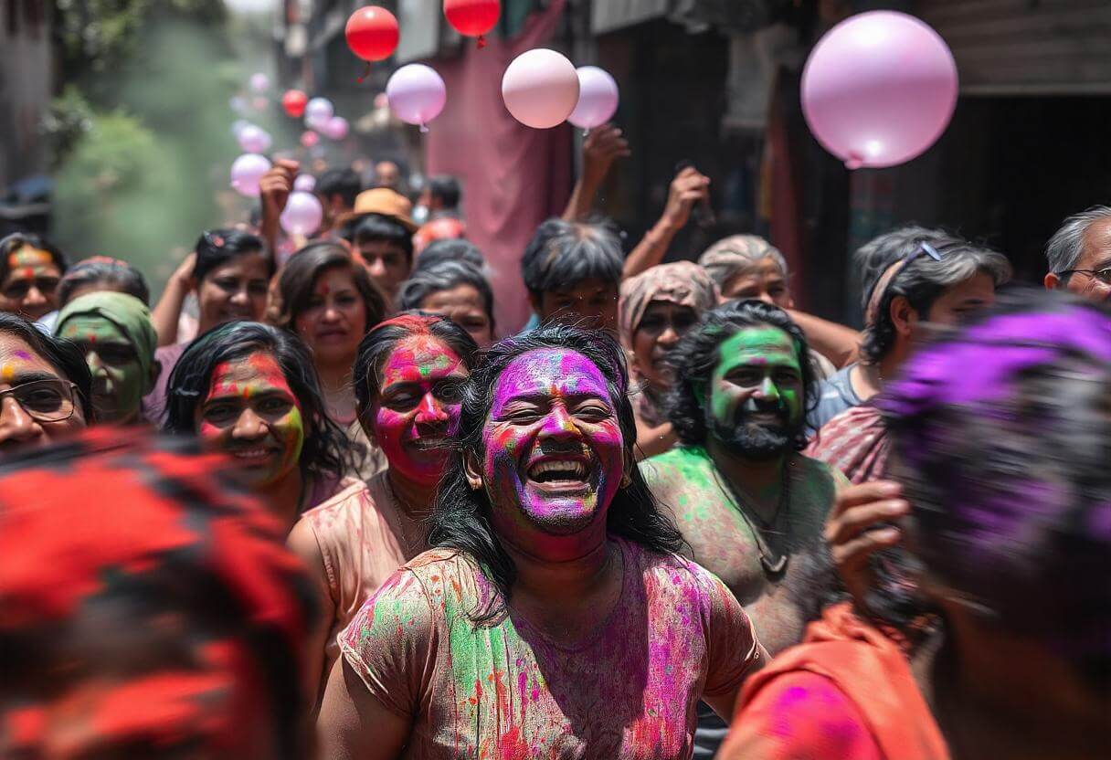 Most colorful festival Holi