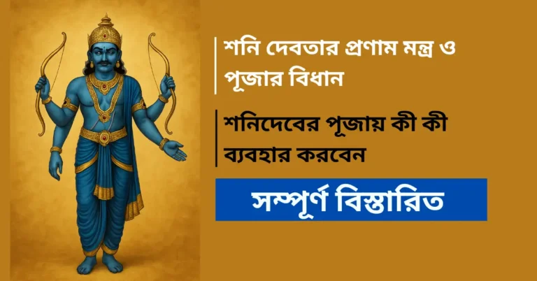 Shani Pranam mantra and rituals